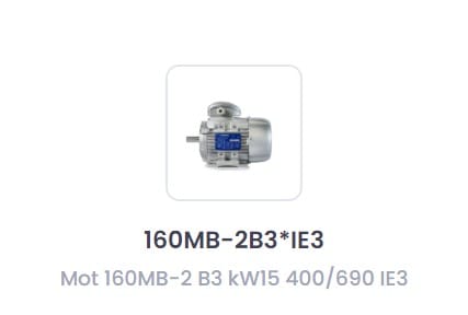 MOTIVE SRL - MOT160MB-2B3IE3 MOT 160MB-2 B3 KW15 400/690 IE3