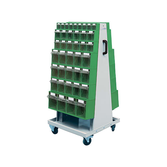 ABC TOOLS SPA ABCN90159200 CARRELLO CON 80 CONTENITORI