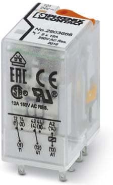 PHOENIX CONTACT PHC2903666 REL-IR2/L- 24AC/2X21 RELE SINGOLO