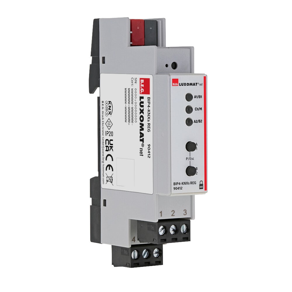 B.E.G. ITALIA SRL BBH90412 BIP4-KNXS REG-4 IN.CONT.PULITO KNX GUIDA
