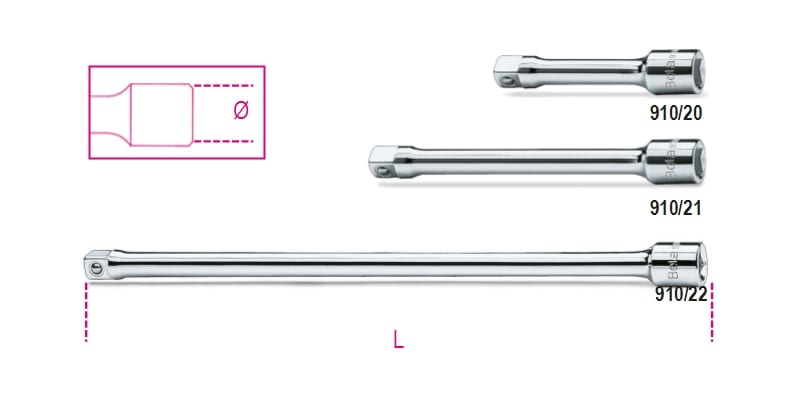 BM SPA - BMM009100822 PROLUNGHE 125MM 3/8 /21