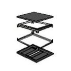 BTICINO BTI91801/66A MAS HDX - BASE TESTA PANN APERTO 600X600
