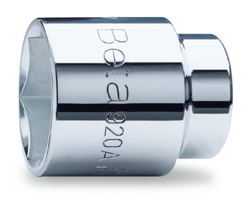 BM SPA - BMM009200023 Chiavi a bussola con attacco quadro femmina 1/2"bocca esagonale, cromate