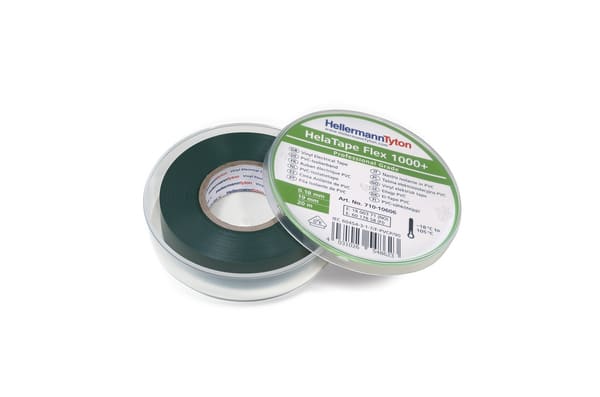 HELLERMANNTYTON Srl HEE710-10606 NASTRO PVC 19X20X0.18 GN HTAPE-FLEX1000+