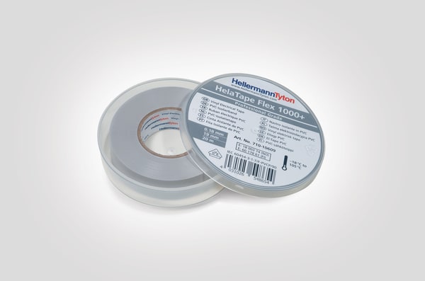 HELLERMANNTYTON Srl HEE710-10609 NASTRO PVC 19X20X0.18 GY HTAPE-FLEX1000+