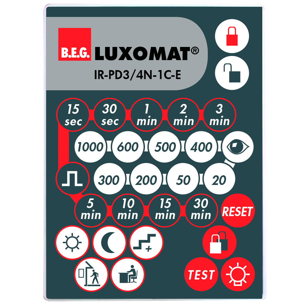 B.E.G. ITALIA SRL BBH93110 TELECOMANDO IR-PD3/4N-1C-E