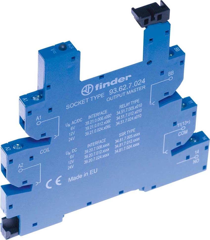 FINDER SPA FIN93620125 ZOCCOLO CON MORSETTI A BUSSOLA 1P S.34