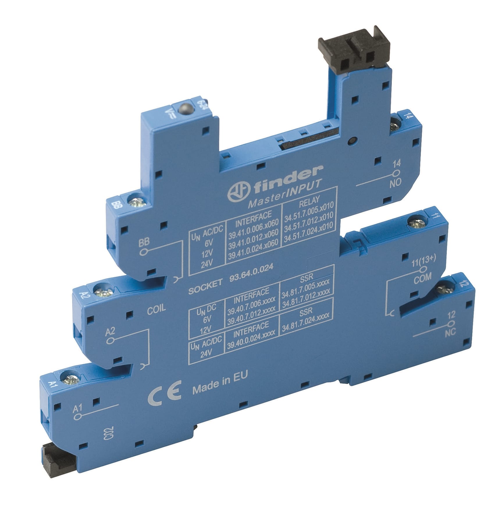 FINDER SPA - FIN93640024 ZOCCOLO CON MORSETTI A BUSSOLA 1P S.34