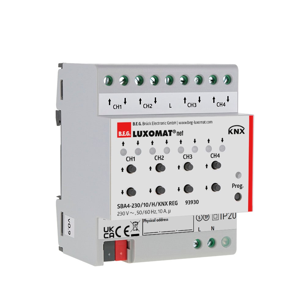 B.E.G. ITALIA SRL BBH93930 SBA4-230/10/H/KNX - ATTUAT. TAPP. 4 X 10