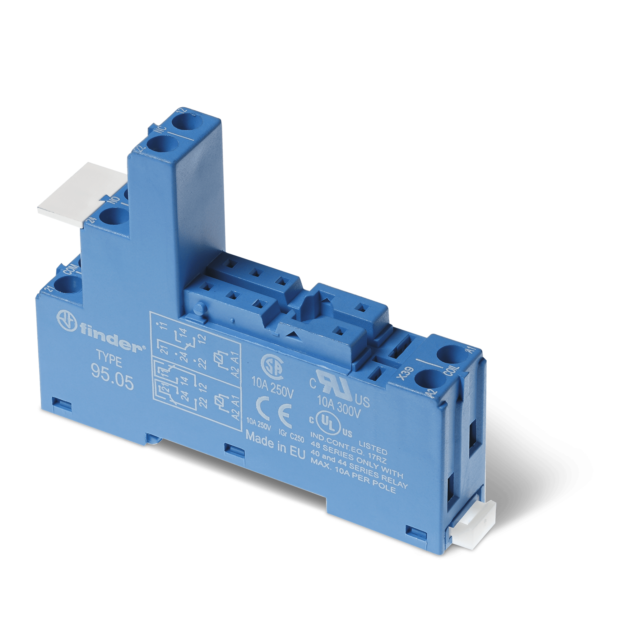 FINDER SPA - FIN95050SMA ZOCCOLO MORSETTI BUSSOLA 1-2P S.40/41/44