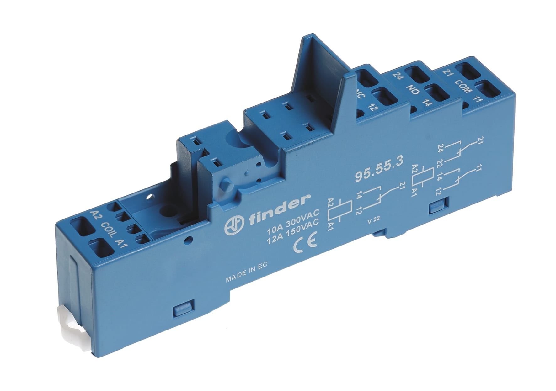 FINDER SPA FIN95553SPA ZOCCOLO CON MORSETTI A MOLLA 2P S.40/41