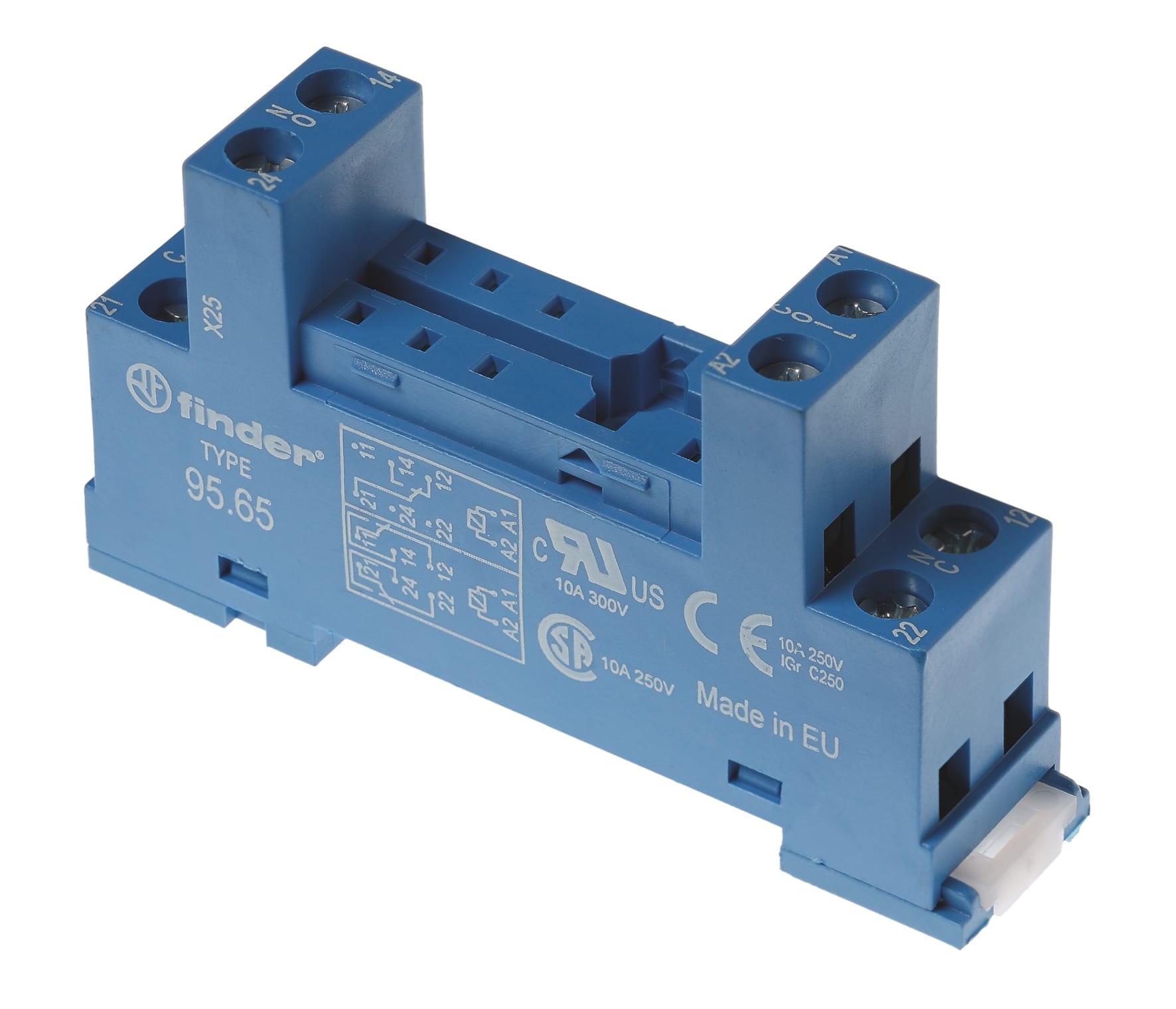 FINDER SPA FIN9565SMA ZOCCOLO CON MORSETTI BUSSOLA 2P S.40