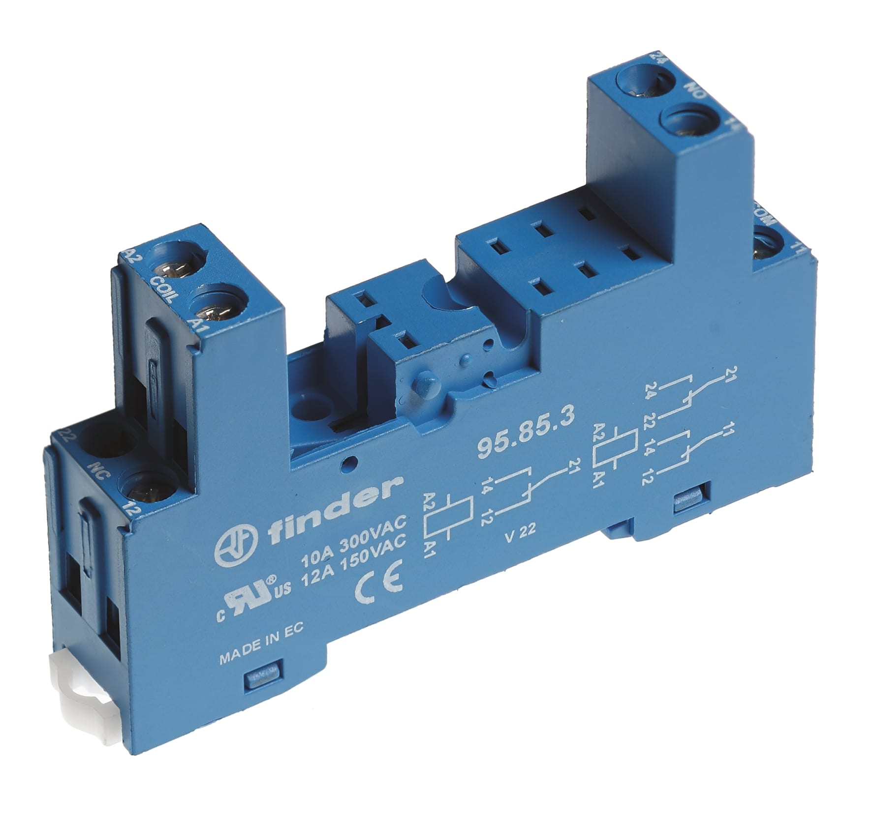 FINDER SPA FIN95853SPA ZOCCOLO CON MORSETTI BUSSOLA 2P S.40