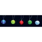 GIOCOPLAST NATALE SP GCP97012357 10 LANTERNE MULTICOLOR CON LED D10 CM