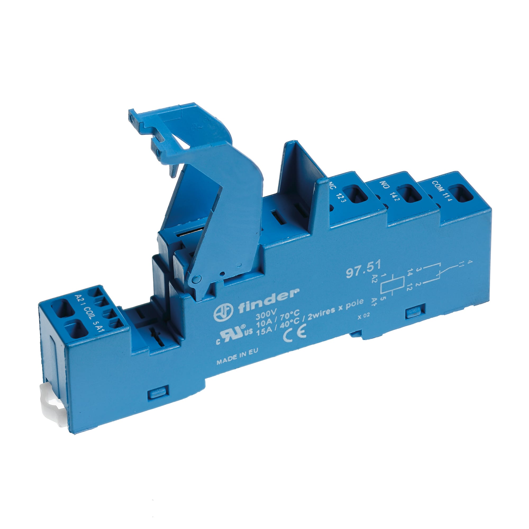 FINDER SPA FIN97517SMA ZOCCOLO CON MORSETTI A MOLLA 1P S.46