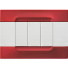 URMET SPA UTD10903.B.88 PLACCA MET ROSSO METALLICO 3M