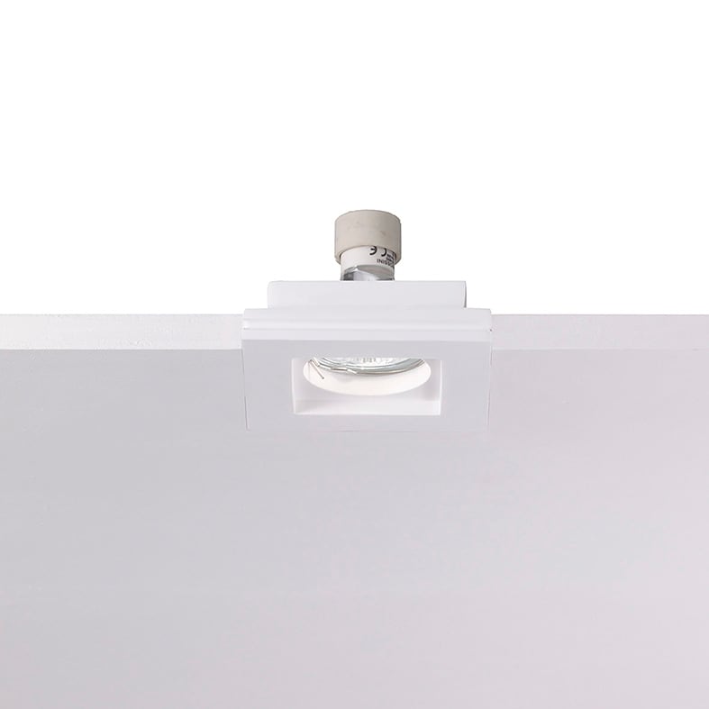 ROSSINI RSS9834 DOWNLIGHT QUADRATO IN GESSO RASATO BIANC