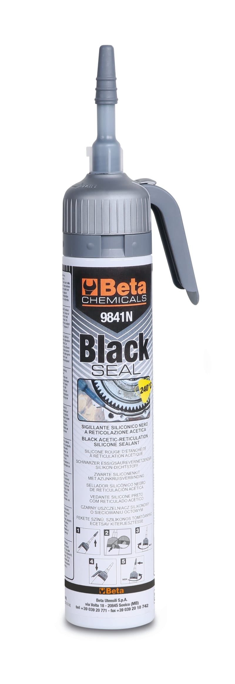 BM SPA BMM098410120 PRESS. PACK PASTA SILIC.NERA 200 ML(1-2)