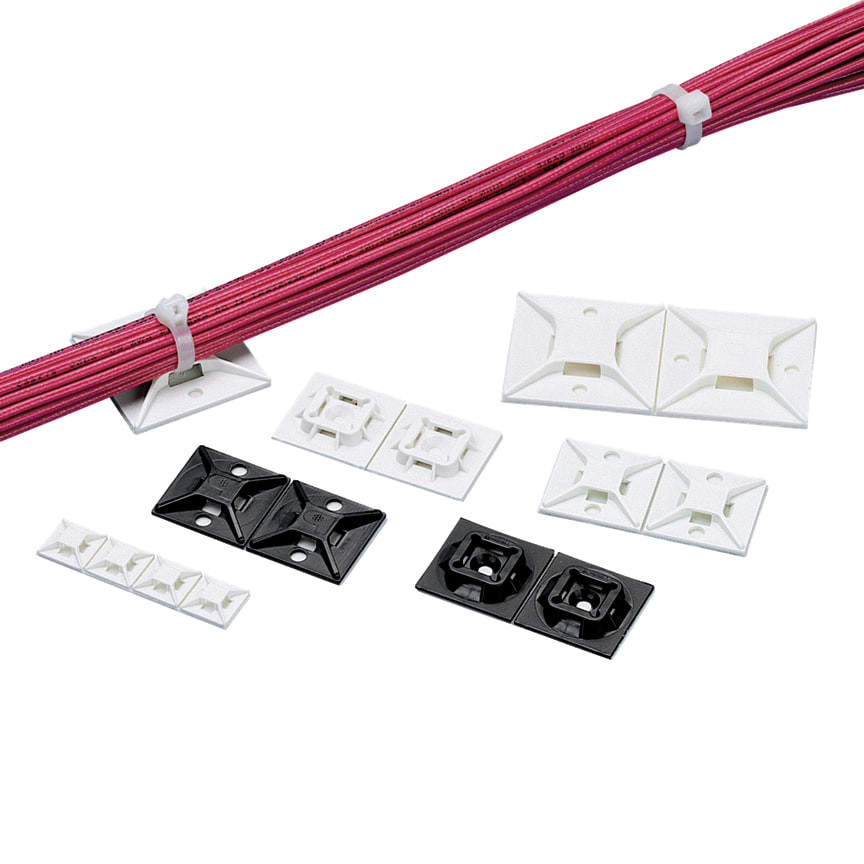 PANDUIT PANABM112-A-D SUPPORTO PER FASCETTE A 4 VIE CON ADESIV