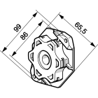 BFT (SOMFY) - MFY9910051 SUPPORTO OP. LT/CSI