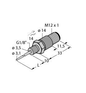 TURCK BANNER SRL TUK9910401 TP-103A-G1/8-H1141-L024