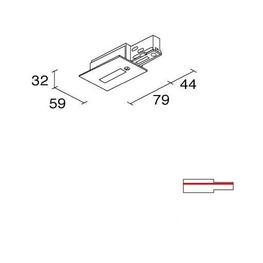SIDE SPA SDE993242 BINARIO SITRACK 230V INCASSO TESTATA DI
