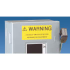 PANDUIT PANT038X000VPC-BK NASTRO NERO SU BIANCO, IN VINILE.
