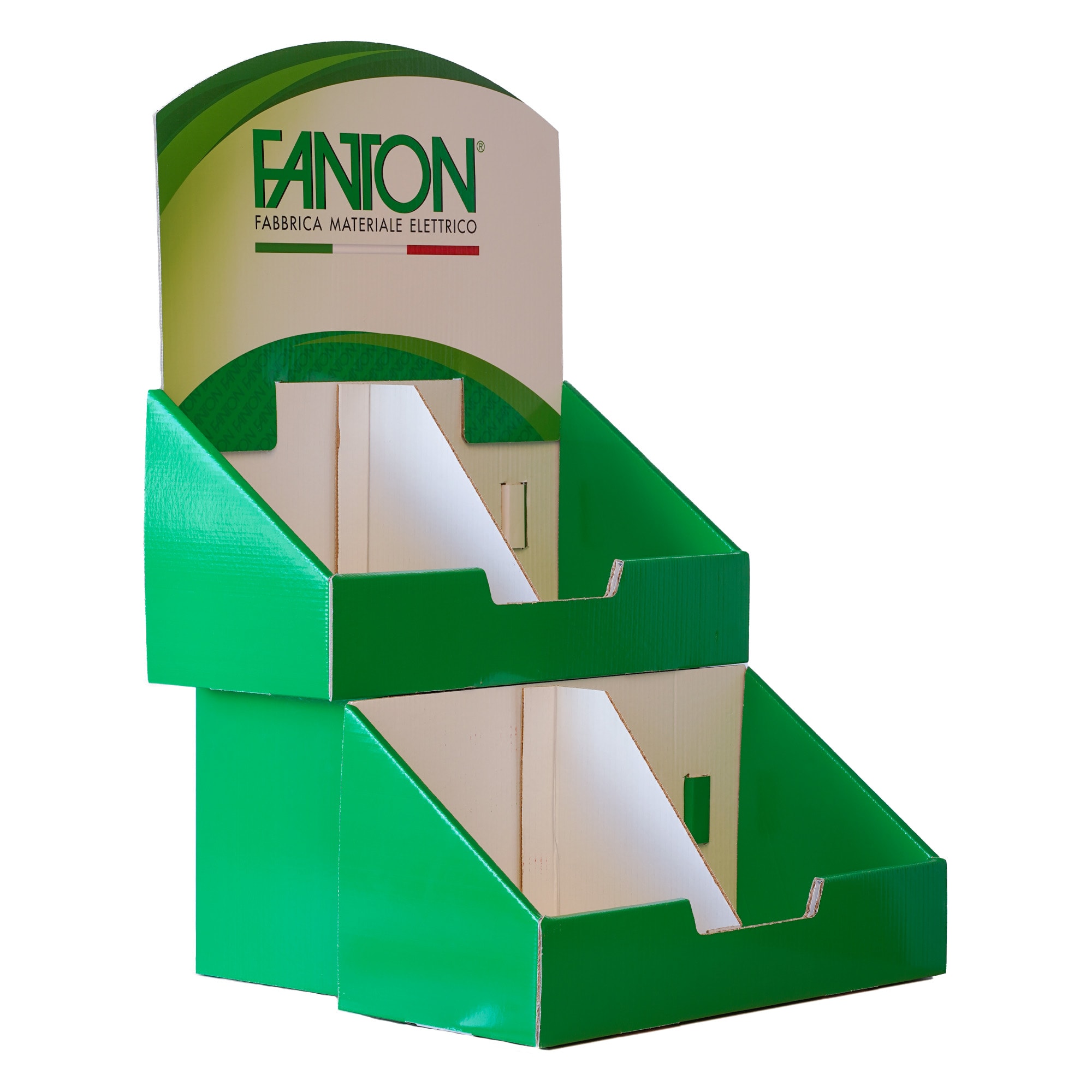 FANTON SRL - FME99973 ESPOSITORE DA BANCO IN CARTONE A 2 PIANI