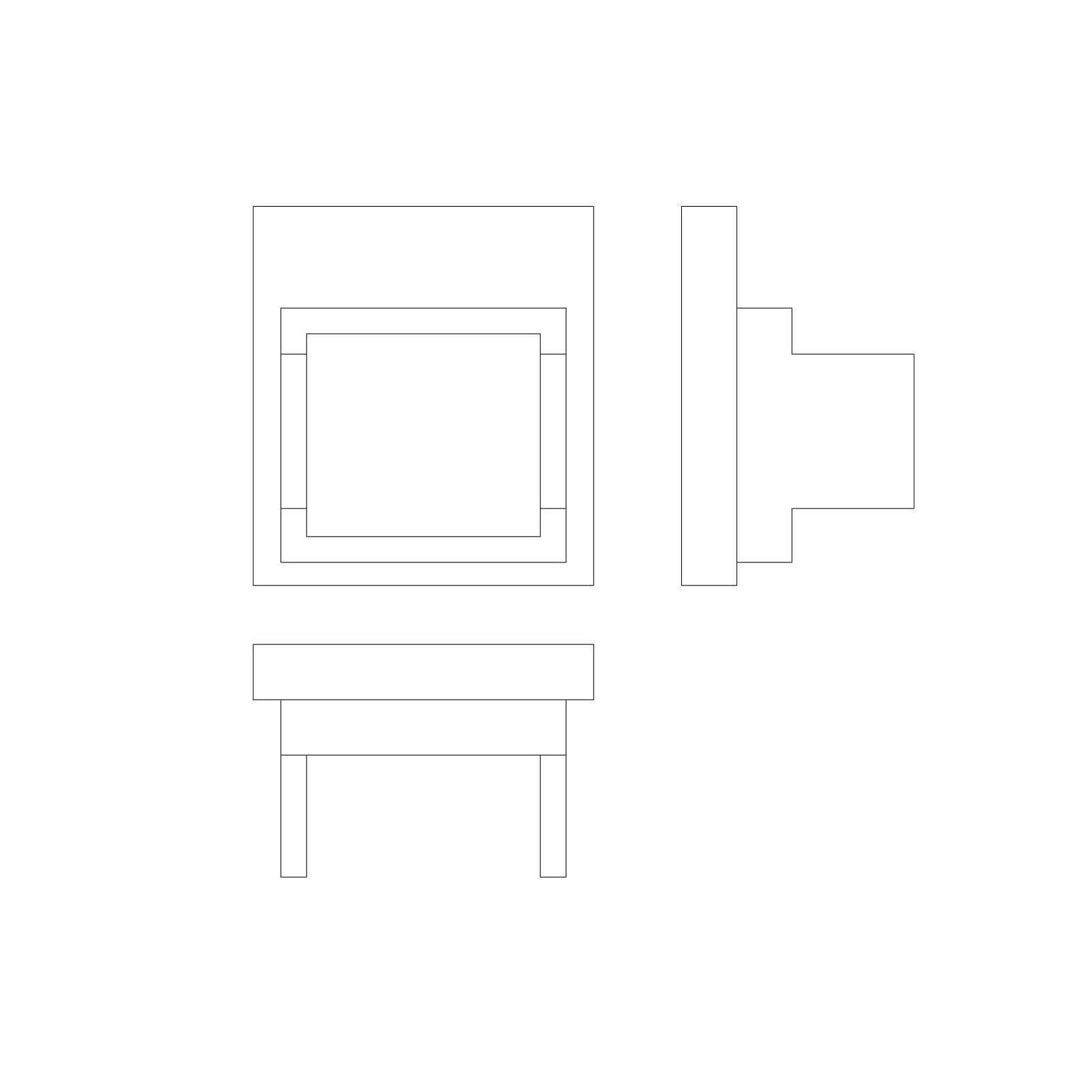 LINEA LIGHT (ILED) ILD98920 KIT TAPPI IN PLASTICA 2PZ.BIANCHI