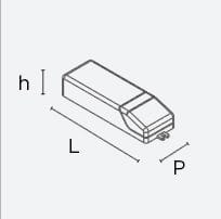 EXENIA SRL - EXE9D035010AL1 ON-OFF. DIM. 132X22X19MM 10W