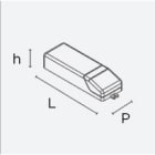EXENIA SRL - EXE9D035010AL1 ON-OFF. DIM. 132X22X19MM 10W