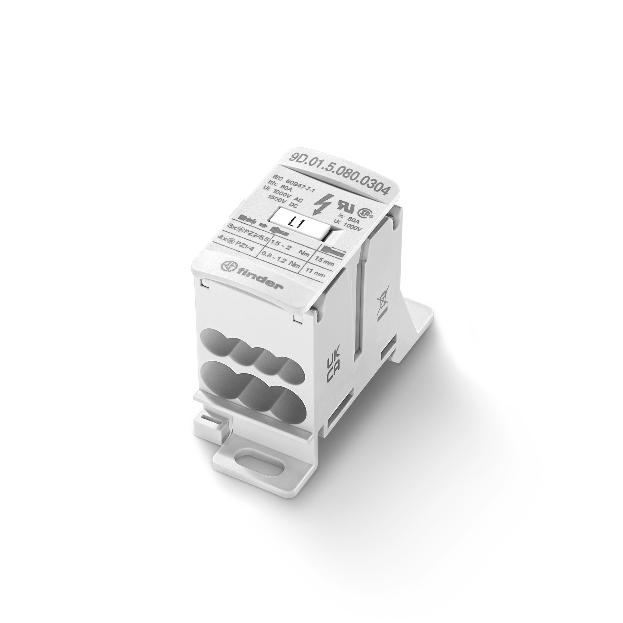 FINDER SPA FIN9D0150800304 MORSETTI DI DISTRIBUZIONE 80A 3I/4O