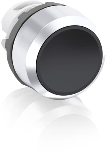 ABB SPA - ABBKZ 037 9 MP2-30B PULSANTE NERO GHIERA METALLICA