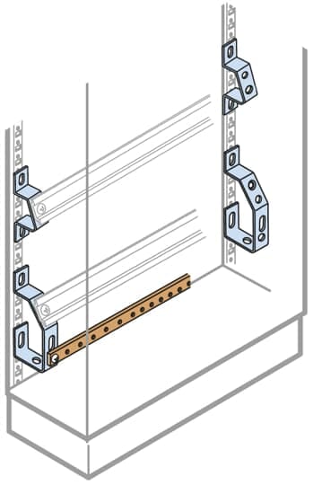 ABB SPA - ABBEV1113 N.2 SUPP.INCLINATI UNA FILA MORSETTI+T