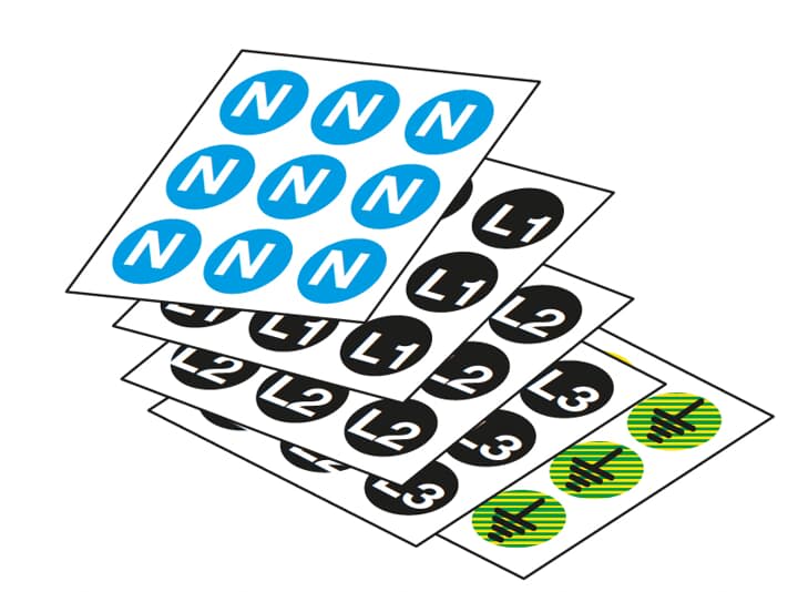 ABB SPA - ABBEV1153 N.490 ETICHETTE PVC ADESIVE D.12MM L3