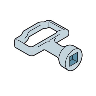 ABB SPA ABBAA6141 CHIAVE PER INSERTO QUADRATO 7MM