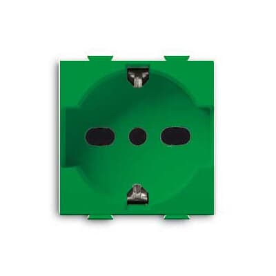 ABB SPA - ABB2CSK1111CH PRESA BIV. 2P+T, 16A, P30/P17, VERDE