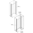 ABB SPA - ABBPUKI1800 MONTANTE INTERMEDIO KIT INT. H=1800MM