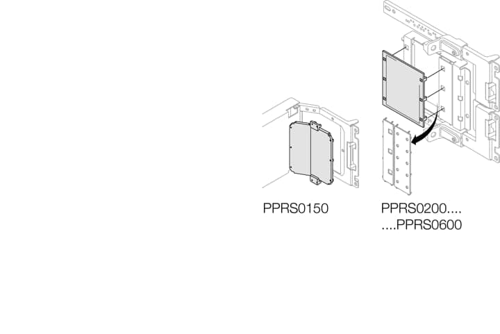 ABB SPA - ABBPPRS0450 COPERT.GOMMA X SEGR.VER.PRET.H=450MM