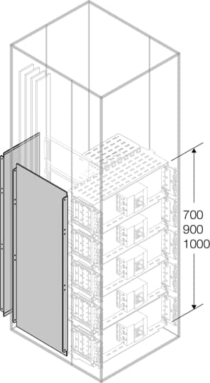 ABB SPA - ABBPRVS8061 SEGR.VERT.POST. H=800 L=300 (L STR=600 M