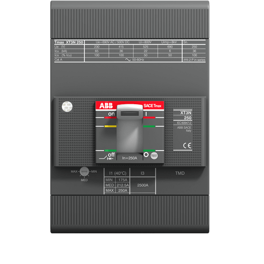 ABB SPA ABB1SDA069140R1 XT3N 250 MF 250 IM=2500 3P FF XGEN.MACC.