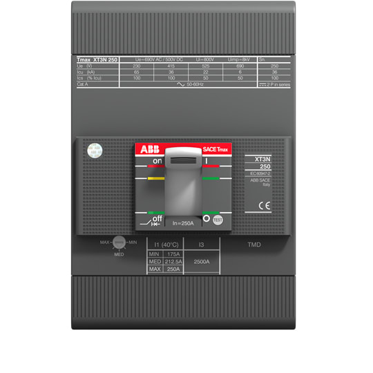 ABB SPA - ABBXT3S250TMD3 XT3S 250 TMD 250-2500 3p F F