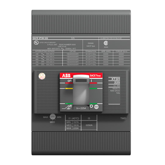 ABB SPA ABB1SDA075115R1 XT3N 225 TMF 150-1500 3P F F UL/CSA