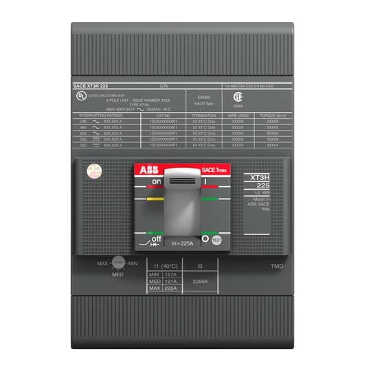 ABB SPA ABB1SDA075113R1 XT3N 225 TMF 100-1000 3P F F UL/CSA