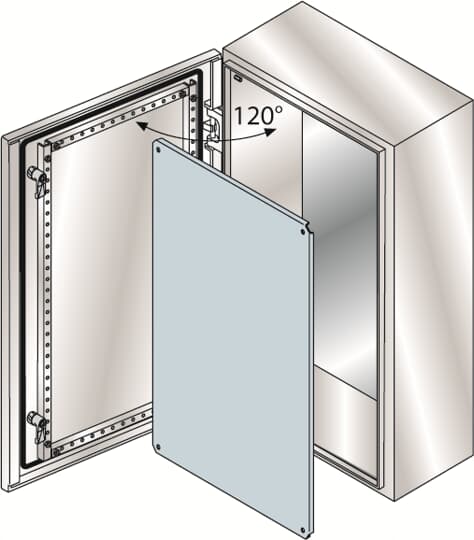 ABB SPA - ABBSRN7525X CASSA+POR.CIECA+PIASTRA 700X500X250-INOX