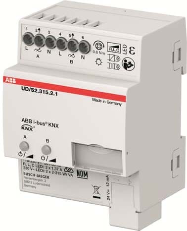 ABB SPA ABB2CKA006197A0053 UD/S2.315.2.1 DIMMER LED 2 CANALI, 315 V