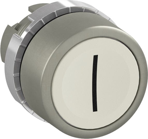 ABB SPA ABBP9MPNBG028 PULSANTE BIANCO A FILO, NON-ILLUM. CON S