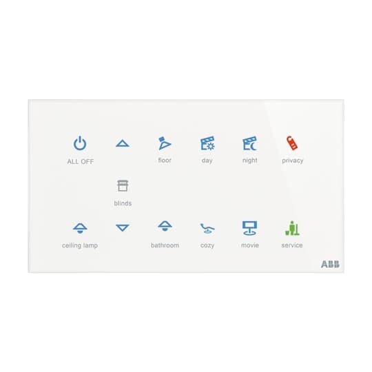 ABB SPA ABB2CKA006300A1544 TB/U12.8.1-CG PLACCA TOUCH, 12 CANALI OR