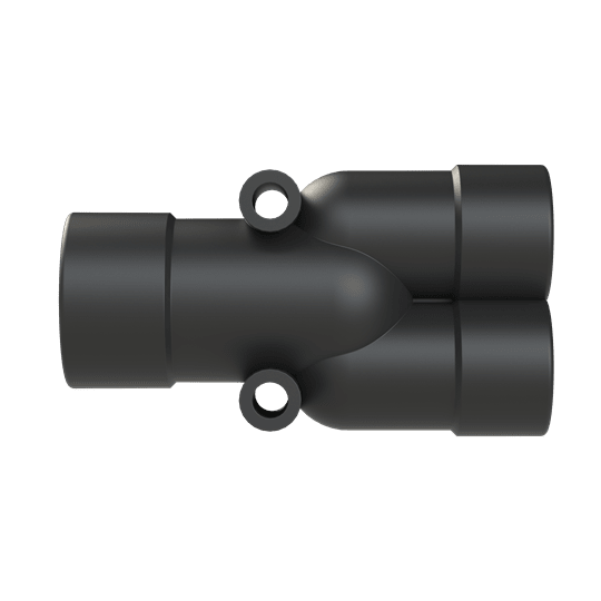 ABB SPA - ABBBVYR-171212 RACC. A Y DN17+DN12+DN12 PA6 BK IP68