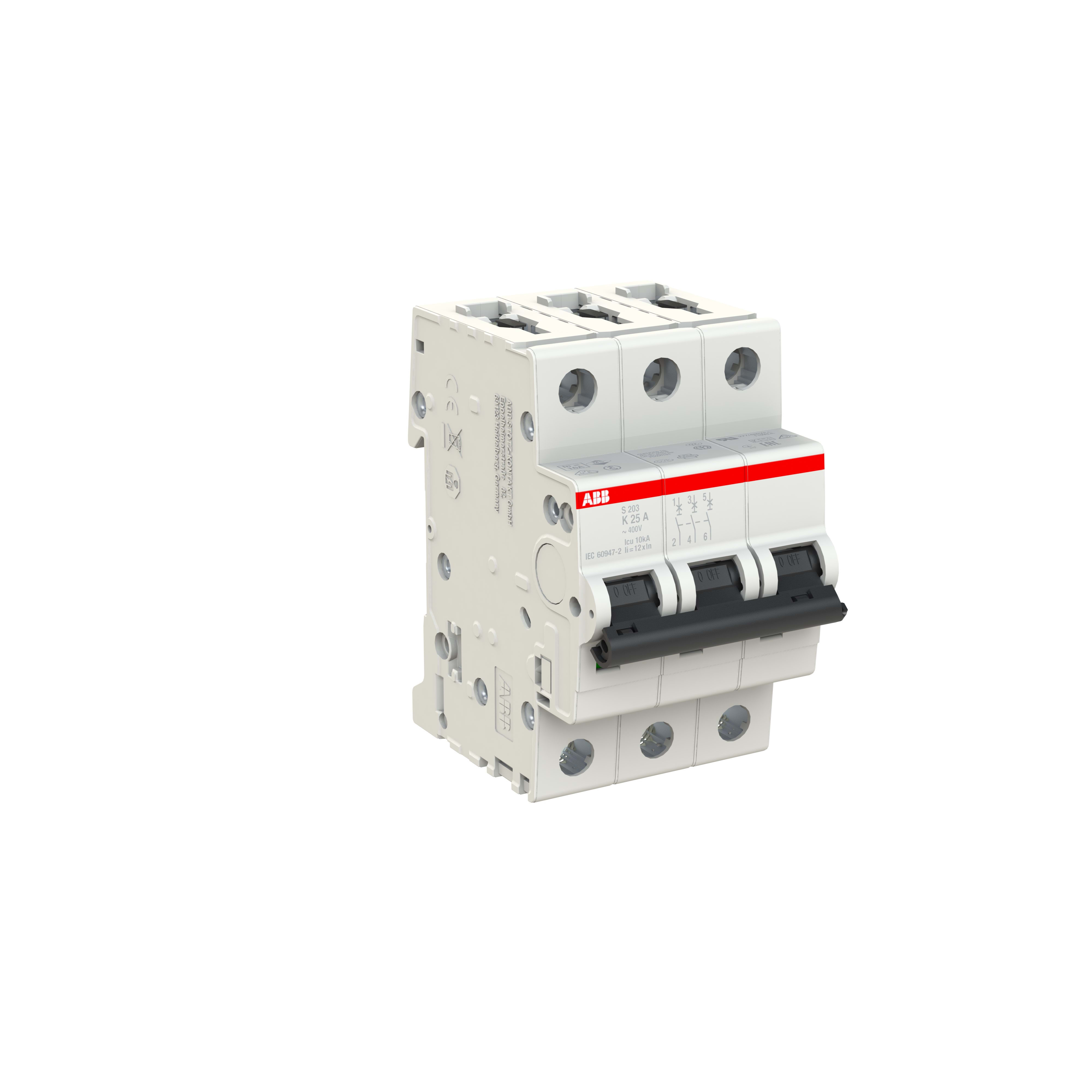 ABB SPA ABBS507561 S203 K25 INTERRUTTORE AUTOMATICO 6KA 3P